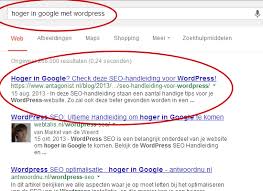website hoog in google