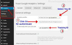 yoast seo google analytics