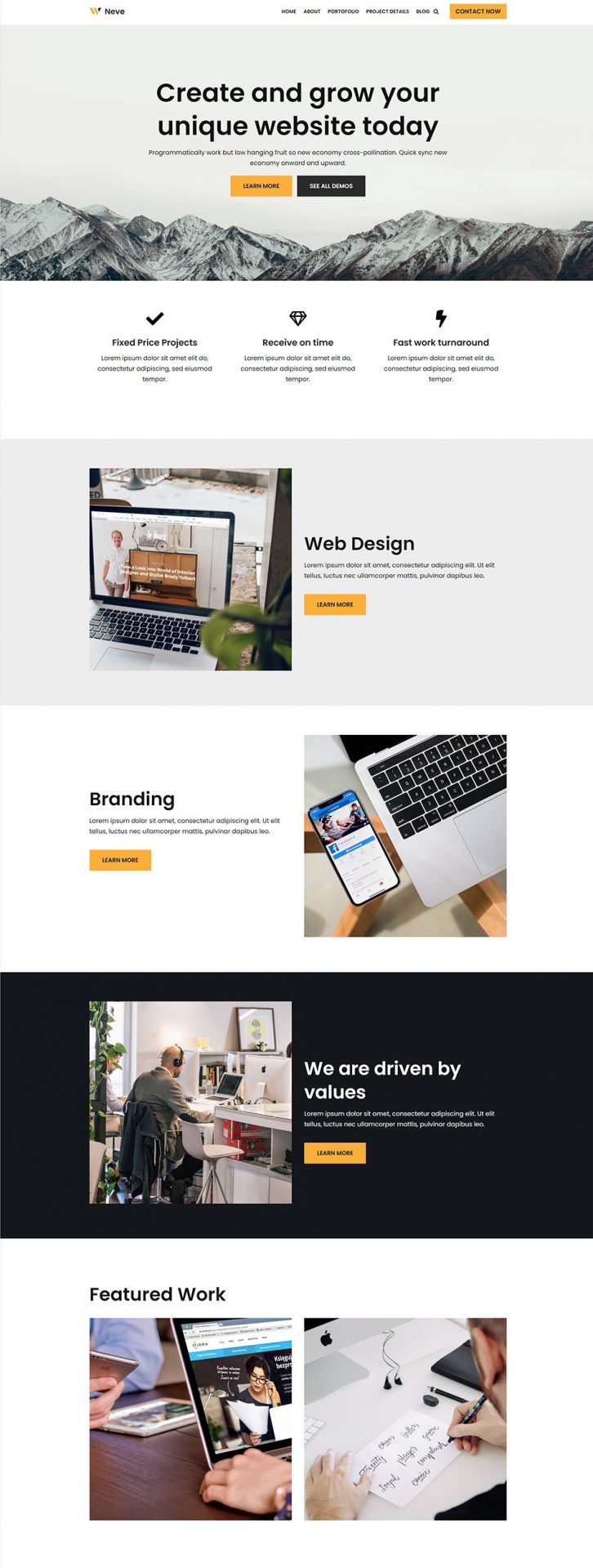 gratis wordpress website