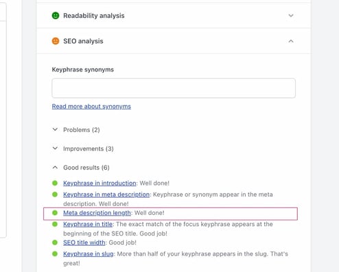 metadescription seo